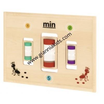 Indoor hourglass wall panel