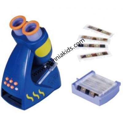 A microscope that produces sound