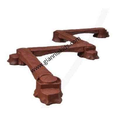 single-plank bridge
