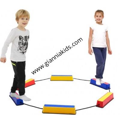 Connected single plank bridge