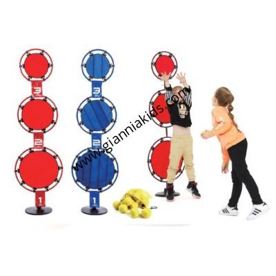 Three ring pitching target