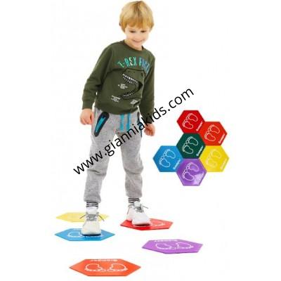 6-color footprint pad