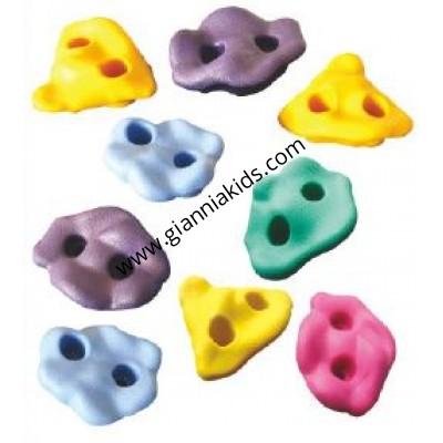 Double hole climbing rock