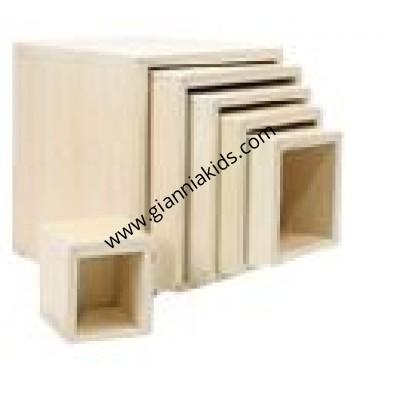 Wooden color box set