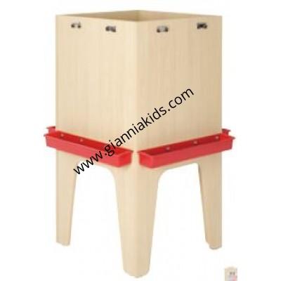Wooden four sided easel