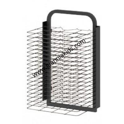 Wall mounted paper drying rack