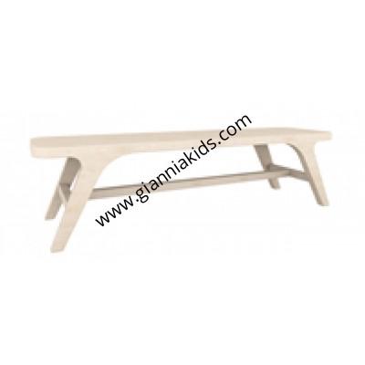 Long wooden chair