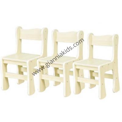 Wooden chairs for kindergarten