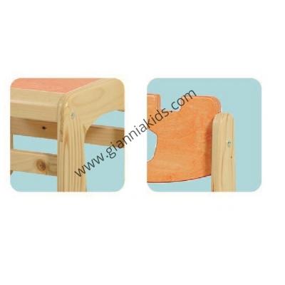 Wooden chairs for kindergarten