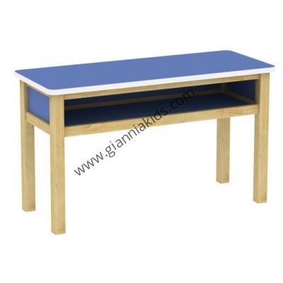 Rectangular all wooden table