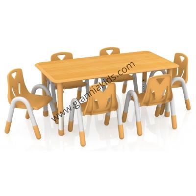 Rectangular wooden table