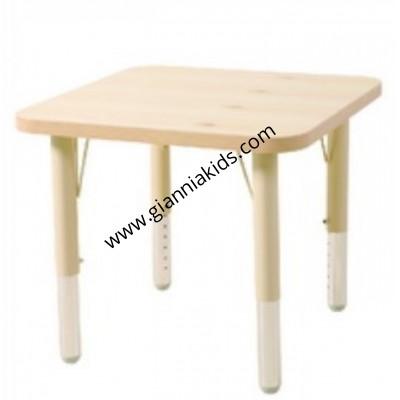 Square wooden table