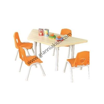 Round wooden table
