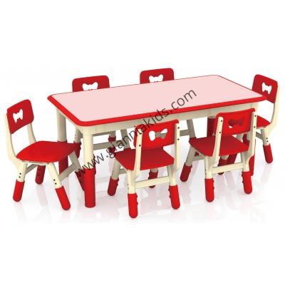 Rectangular wooden table
