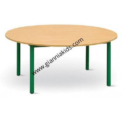 Oval shaped table