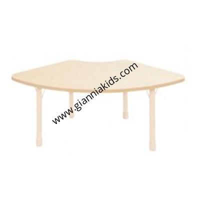 Fan shaped table