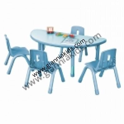 Half circle table