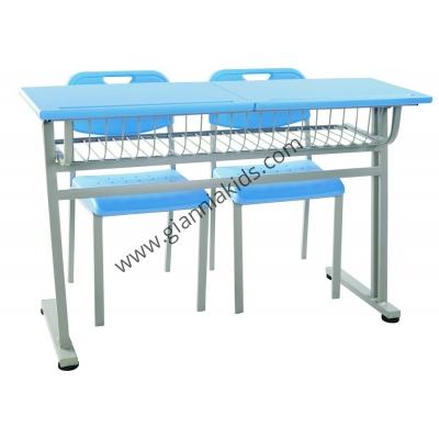 Student desks and chairs