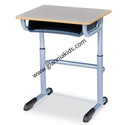 Hand cranked single person lifting desk
