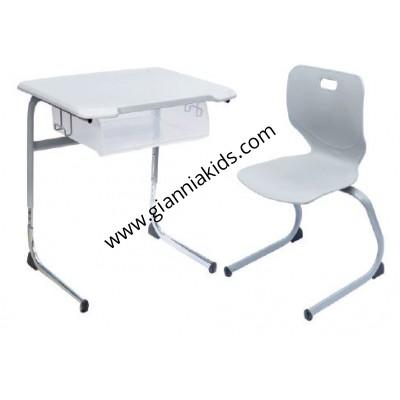 Lift plastic desks and chairs