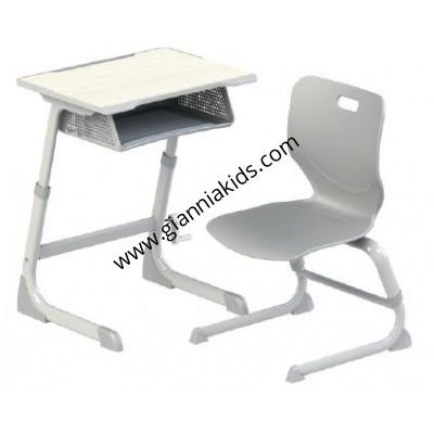 Lift plastic desks and chairs