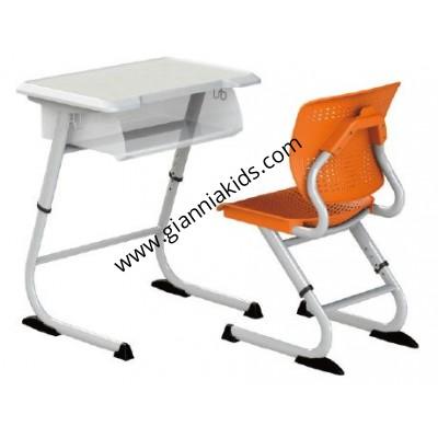 Lift plastic desks and chairs