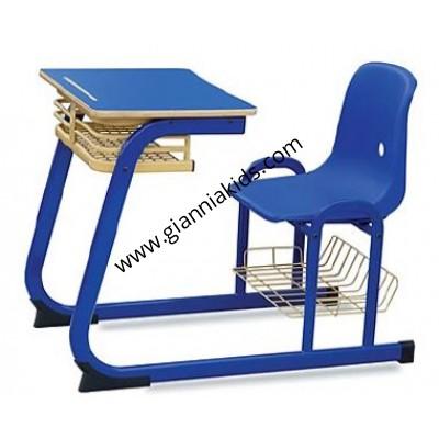 Single person desk and chair