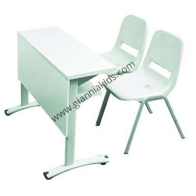 Student desks and chairs