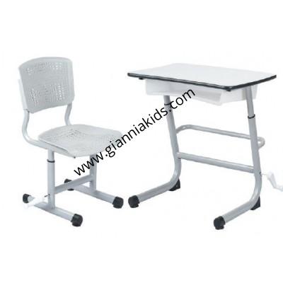Lift plastic desks and chairs