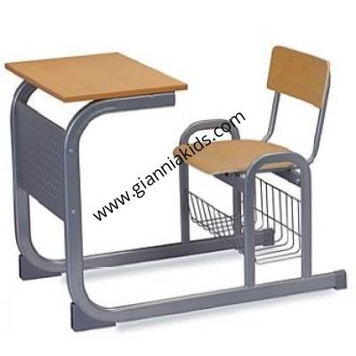 Single person desk and chair