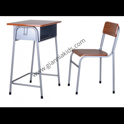 Student desks and chairs