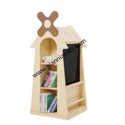 Windmill rotating bookshelf on all sides