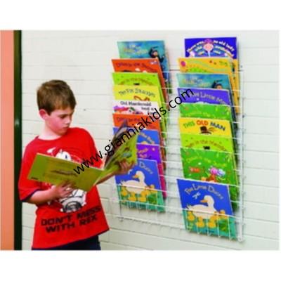 Wall mounted book rack