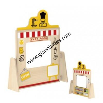 Stereoscopic Play Wall Panel - Fast Food Restaurant