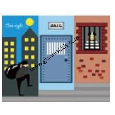 Stage Background Board - Police Station