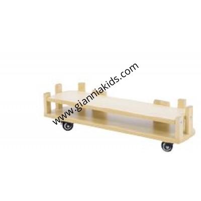 External stacked split bed frame