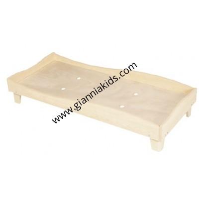 Stacked child bed inside