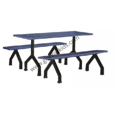 Glass dining table and chair