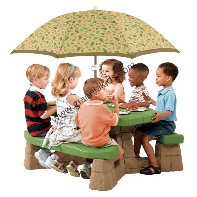 Six person picnic game table
