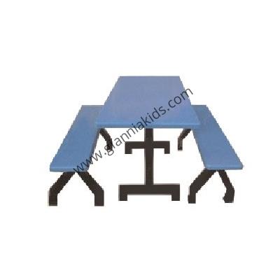 Glass dining table and chair