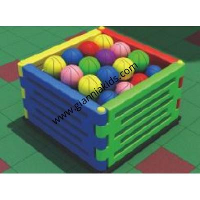 Basketball storage cart