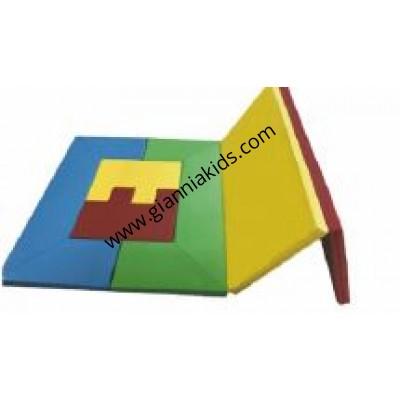 Multi functional four piece puzzle pad