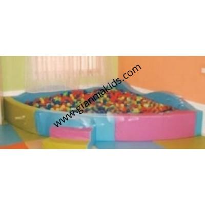 Fan shaped ocean ball pool