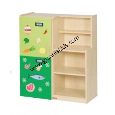 Bowl cabinet+refrigerator