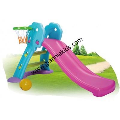 Folding slide combination