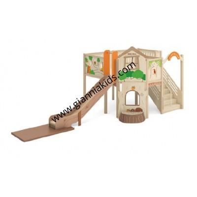 Forest treehouse attic