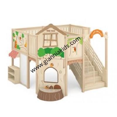 Forest treehouse attic
