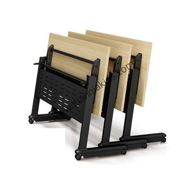 Multi purpose mobile folding table