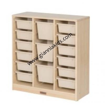 Solid wood teaching aid box cabinet