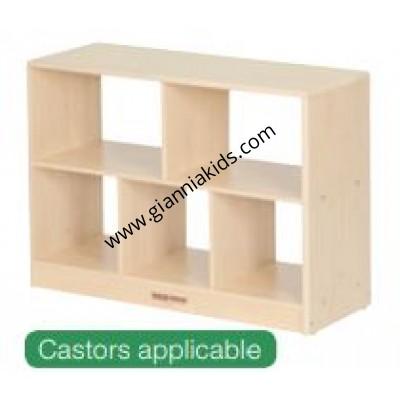 Hollow five compartment cabinet